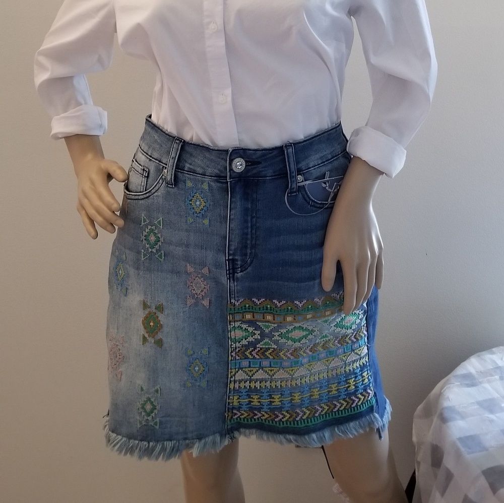 NWT Hydraulic Denim Skirt.